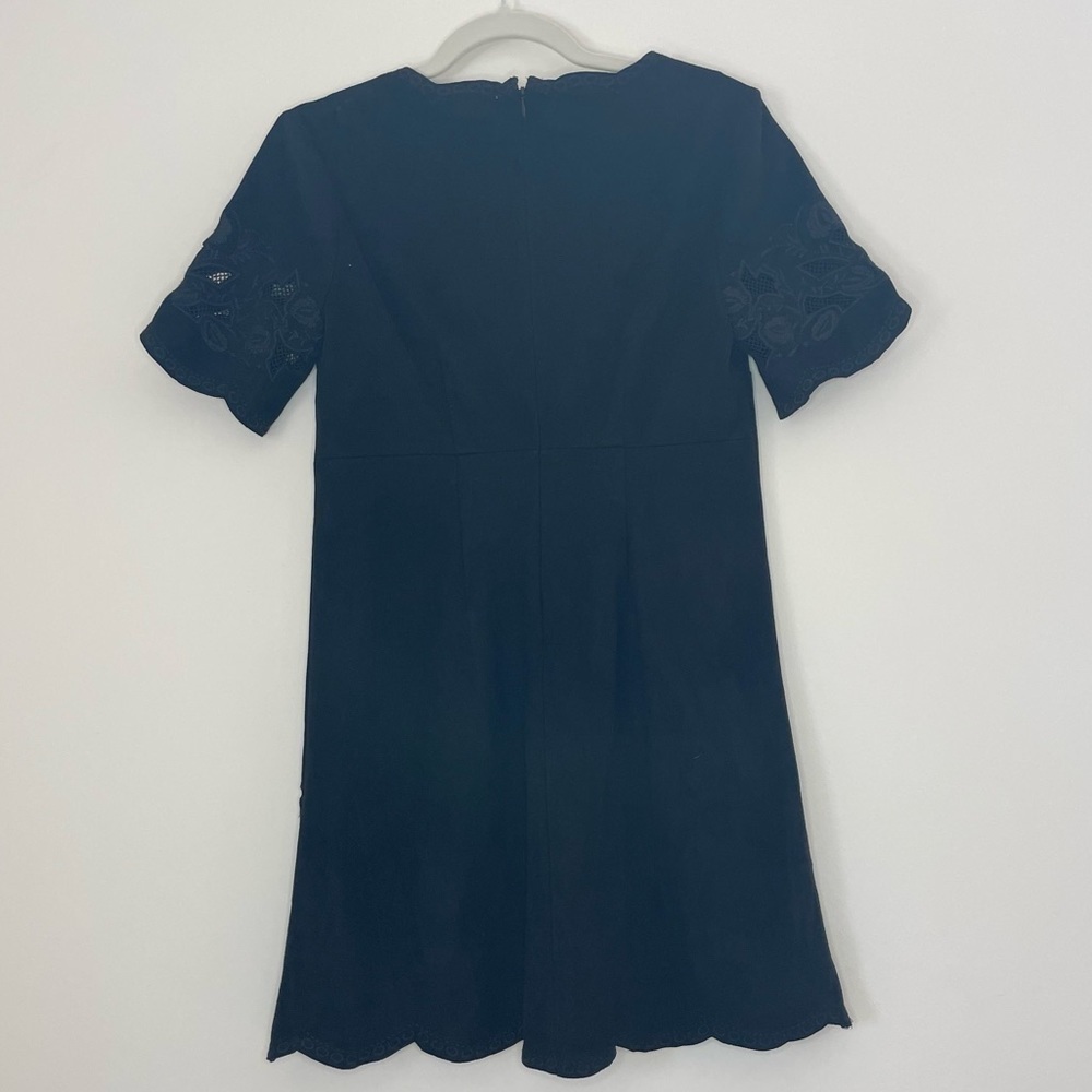 Women’s Bar III short - above the knee - suede black dress. Size small - Picture 4 of 4